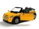 Іграшкова металева машинка Kinsmart Mini Cooper S Convertible жовтий KT5089WRY фото 2