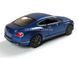 Іграшкова металева машинка Kinsmart Bentley Continental GT Speed 2012 синій KT5369WB фото 3
