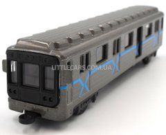 Іграшковий вагон метро 1:110 Автопром 7875 сірий 7875G фото
