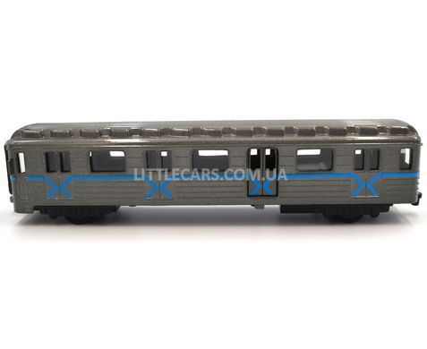 Іграшковий вагон метро 1:110 Автопром 7875 сірий 7875G фото