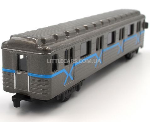 Іграшковий вагон метро 1:110 Автопром 7875 сірий 7875G фото