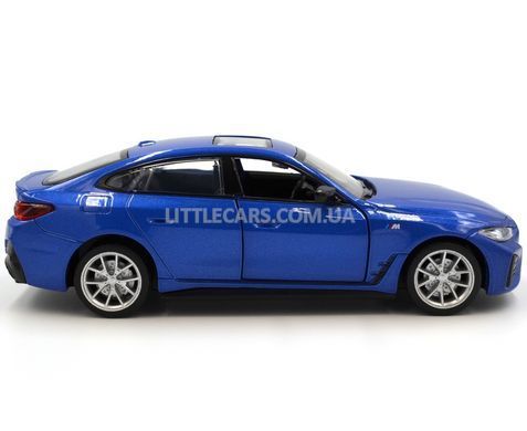 Модель машини BMW I4 M50 2021 Автопром 68720 1:34 синя 68720B фото