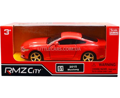 Моделька машини Ford Mustang 2015 RMZ City 554029 1:38 червоний 554029R фото