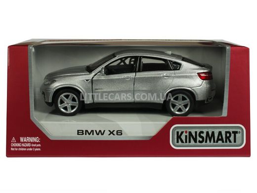 Моделька машины Kinsmart BMW X6 серый KT5336WLG фото