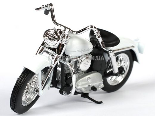 Мотоцикл Maisto Harley-Davidson 1952 K Model 1:18 білий 3936037W фото