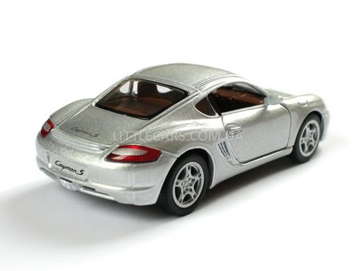 Іграшкова металева машинка Kinsmart Porsche Cayman S сірий KT5307WLG фото