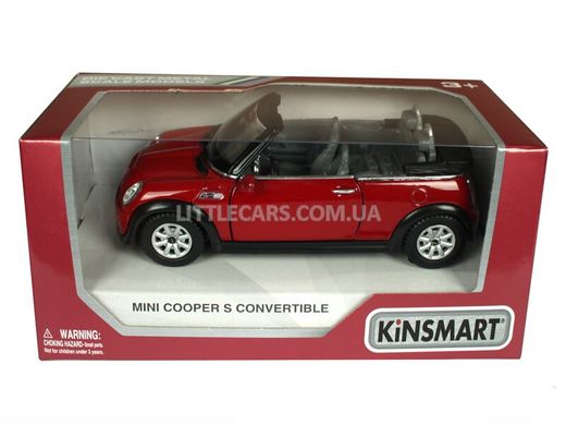 Kinsmart Mini Cooper S Convertible червоний
