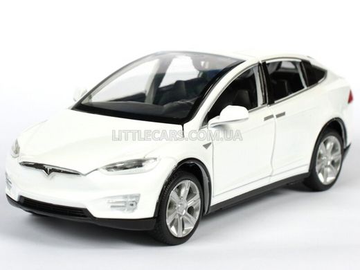 Моделька машины Tesla Model X 90D Автопром 6603 1:32 белая 6603W фото
