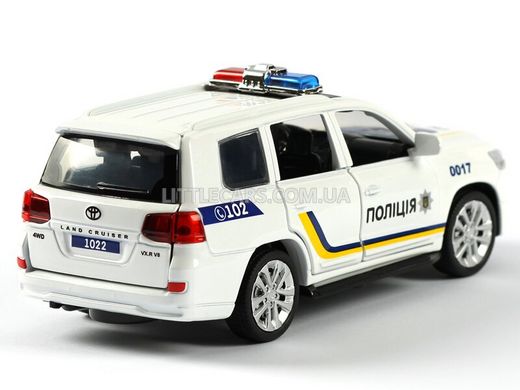 Металлическая модель машины Автопром Toyota Land Cruiser 200 Полиция 78443 фото