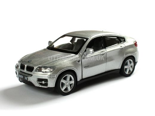 Іграшкова металева машинка Kinsmart BMW X6 сірий KT5336WLG фото