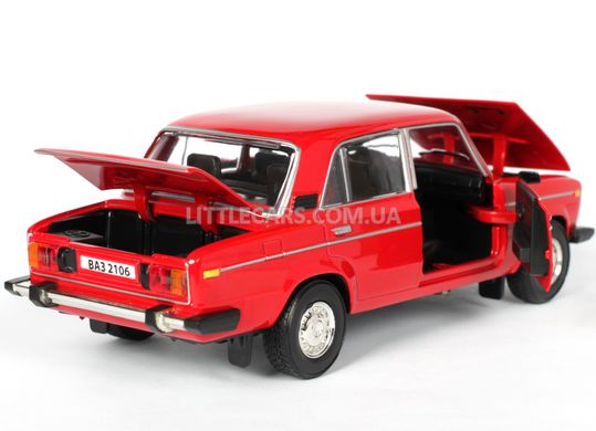 Металлическая модель машины Автопром ВАЗ 2106 1:22 красный 2106R фото