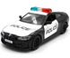 Полицейская металлическая машинка BMW M4 G82 Автопром 68701j 1:33 черная 68701j фото 1