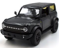 Іграшкова металева машинка Ford Bronco VI Two-door 1:37 RMZ City 554073 чорний матовий 554073MBL фото