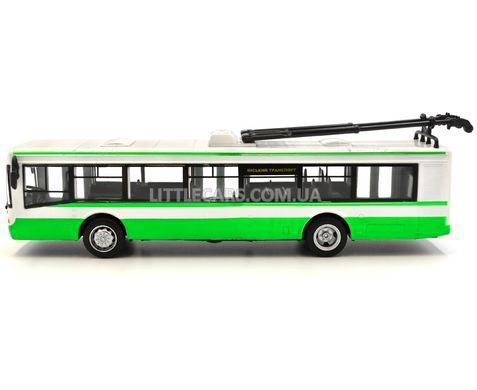 Іграшковий Тролейбус Автопром 6407 зелений 6407G фото