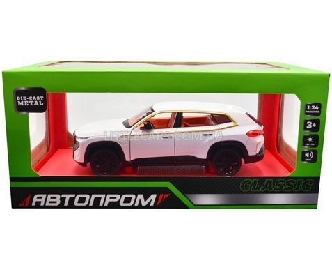 Іграшкова машинка BMW XM 1:25 Автопром AP7742 біла AP7742W фото