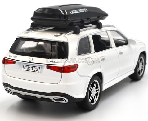 Іграшкова машинка Mercedes-Benz GLS 580 (X167) 1:32 Автосвіт AP-1813 білий з багажником AP-1813W фото