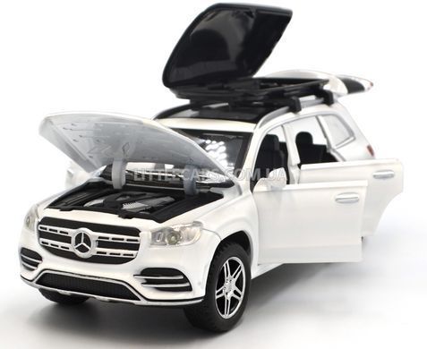 Іграшкова машинка Mercedes-Benz GLS 580 (X167) 1:32 Автосвіт AP-1813 білий з багажником AP-1813W фото