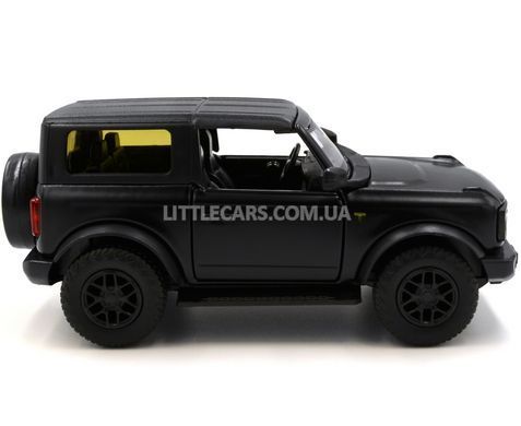 Іграшкова металева машинка Ford Bronco VI Two-door 1:37 RMZ City 554073 чорний матовий 554073MBL фото
