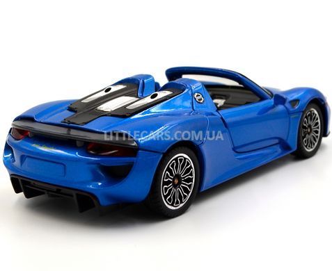 Металева модель машини Porsche 918 Spyder Автопром 68243A 1:24 синій 68243AB фото