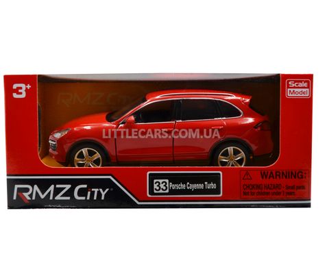 Іграшкова металева машинка RMZ City 554014 Porsche Cayenne Turbo 1:39 червоний 554014R фото
