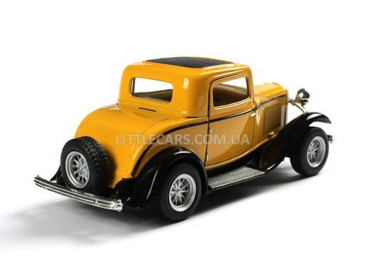 Іграшкова металева машинка Kinsmart Ford 3-Window Coupe 1932 жовтий KT5332WY фото