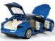 Іграшкова металева машинка Tesla Model S 2016 100D Автопром 6614 1:32 синя 6614B фото 3