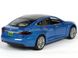 Моделька машины Tesla Model S 2016 100D Автопром 6614 1:32 синяя 6614B фото 4