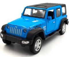 Інерційна металева машинка Jeep Wrangler Rubicon Автопром 6616 1:32 синій 6616B фото