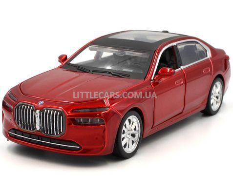 Іграшкова машинка BMW 7 Series (G70) 1:32 з зарядною станцією Автопром 68730 червона 68730R фото