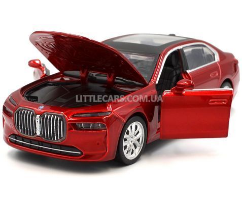 Іграшкова машинка BMW 7 Series (G70) 1:32 з зарядною станцією Автопром 68730 червона 68730R фото