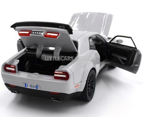 Іграшкова металева машинка Dodge Challenger SRT Hellcat 1:32 Автосвіт AP-1992 сірий AP-1992G фото