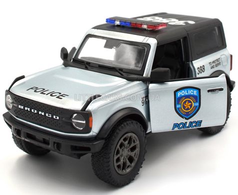 Игрушечная металлическая машинка Ford Bronco 2022 1:34 Kinsmart KT5438W полицейский KT5438WPR фото