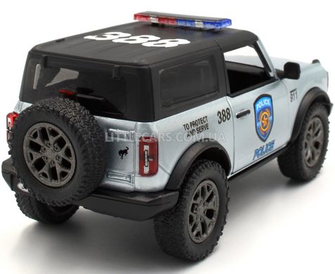 Іграшкова металева машинка Ford Bronco 2022 1:34 Kinsmart KT5438W поліцейський KT5438WPR фото