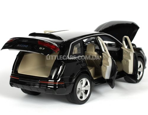 Іграшкова металева машинка Автопром Audi Q7 1:25 чорна 7689BL фото