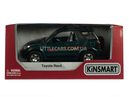Іграшкова металева машинка Kinsmart Toyota Rav4 зелена KT5041WGR фото