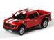 Іграшкова металева машинка Kinsmart Ford F-150 SVT Raptor Super Crew червоний з наклейкою KT5365WFR фото 1