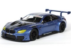 Іграшкова металева машинка Автопром BMW M6 GT3 1:24 синя 68255B фото