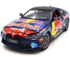 Іграшкова машинка BMW M4 G82 Red Bull 1:24 Автопром 68292A синя 68292A фото