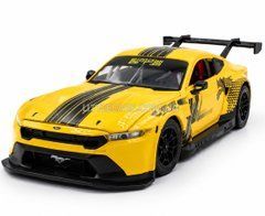 Іграшкова металева машинка Ford Mustang GT3 1:24 Автопром 661293A жовтий 661293AY фото