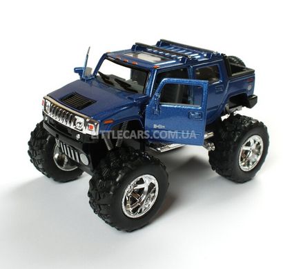 Іграшкова металева машинка Kinsmart Hummer H2 SUT OFF ROAD синій KT5326WB фото