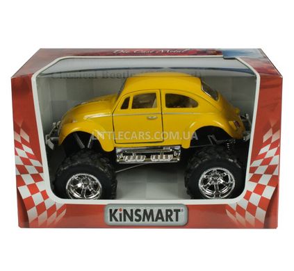 Іграшкова металева машинка Kinsmart Volkswagen Beetle Classical 1967 OFF Road жовтий KT5057WBY фото