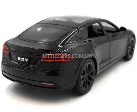 Іграшкова машинка Tesla Model S Plaid 1:28 Автопром AP7713 чорна AP7713BL фото