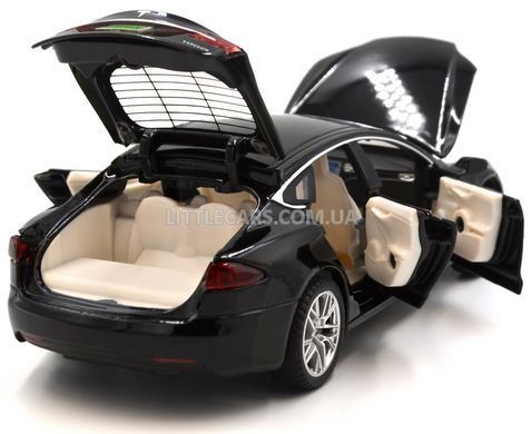 Іграшкова металева машинка Tesla Model S 2016 100D 1:32 Автосвіт AP-1823 чорна AP-1823BL фото