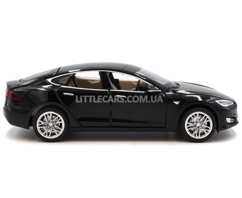 Іграшкова металева машинка Tesla Model S 2016 100D 1:32 Автосвіт AP-1823 чорна AP-1823BL фото