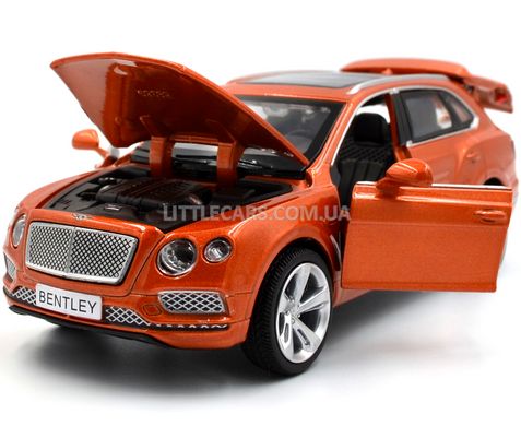 Металева модель машини Bentley Bentayga Автопром 68369 1:34 помаранчева 68369O фото