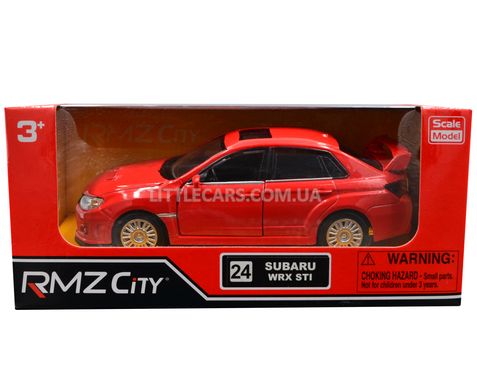 Іграшкова металева машинка Subaru Impreza WRX STI 1:37 RMZ City 554009 червоний 554009R фото