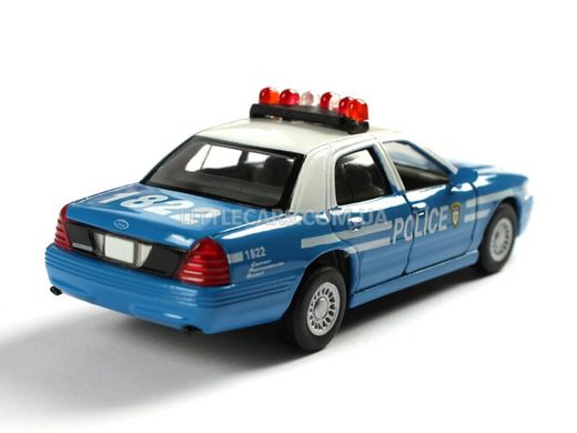 Іграшкова металева машинка Kinsmart Ford Crown Victoria Police Interceptor синій KT5342AWB фото