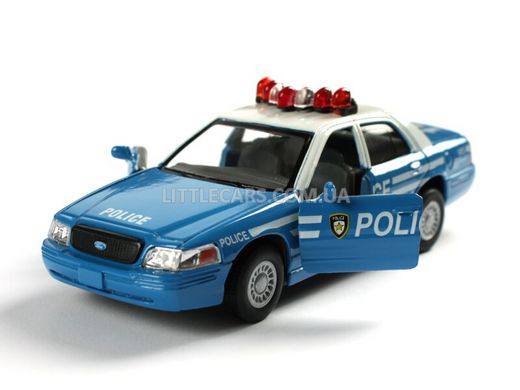 Металлическая модель машины Kinsmart Ford Crown Victoria Police Interceptor синий KT5342AWB фото