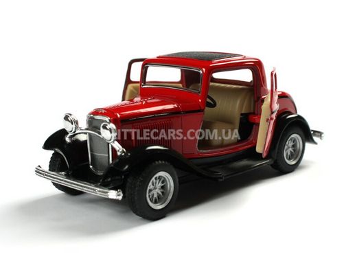 Іграшкова металева машинка Kinsmart Ford 3-Window Coupe 1932 червоний KT5332WR фото
