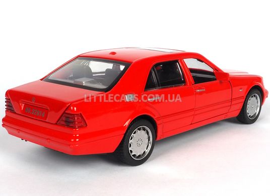Металлическая модель машины Автопром 32014 Mercedes W140 1:32 красный 32014R фото